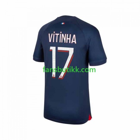 Fotballdrakt Paris Saint-Germain Vitinha 17 Hjemmetrøye 2023-2024 Kortermet